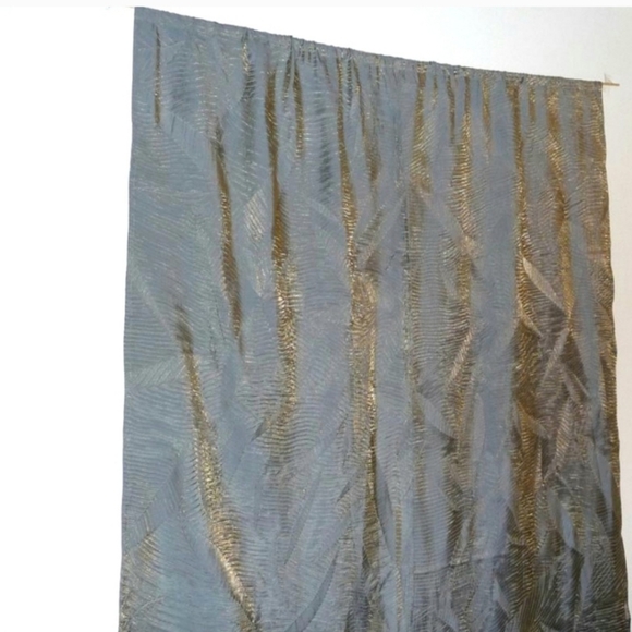Curtains Shimmer Chameleon 2 Panels Table Runner Sage Green 70" x 24" Hand Made - Picture 6 of 7